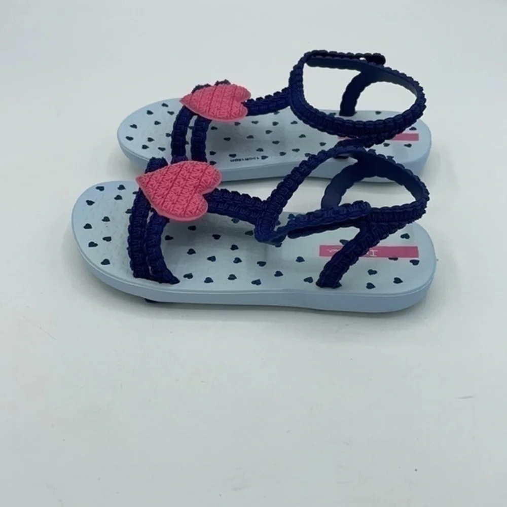 IPANEMA Blue & Pink Heart My First ipanema sandals